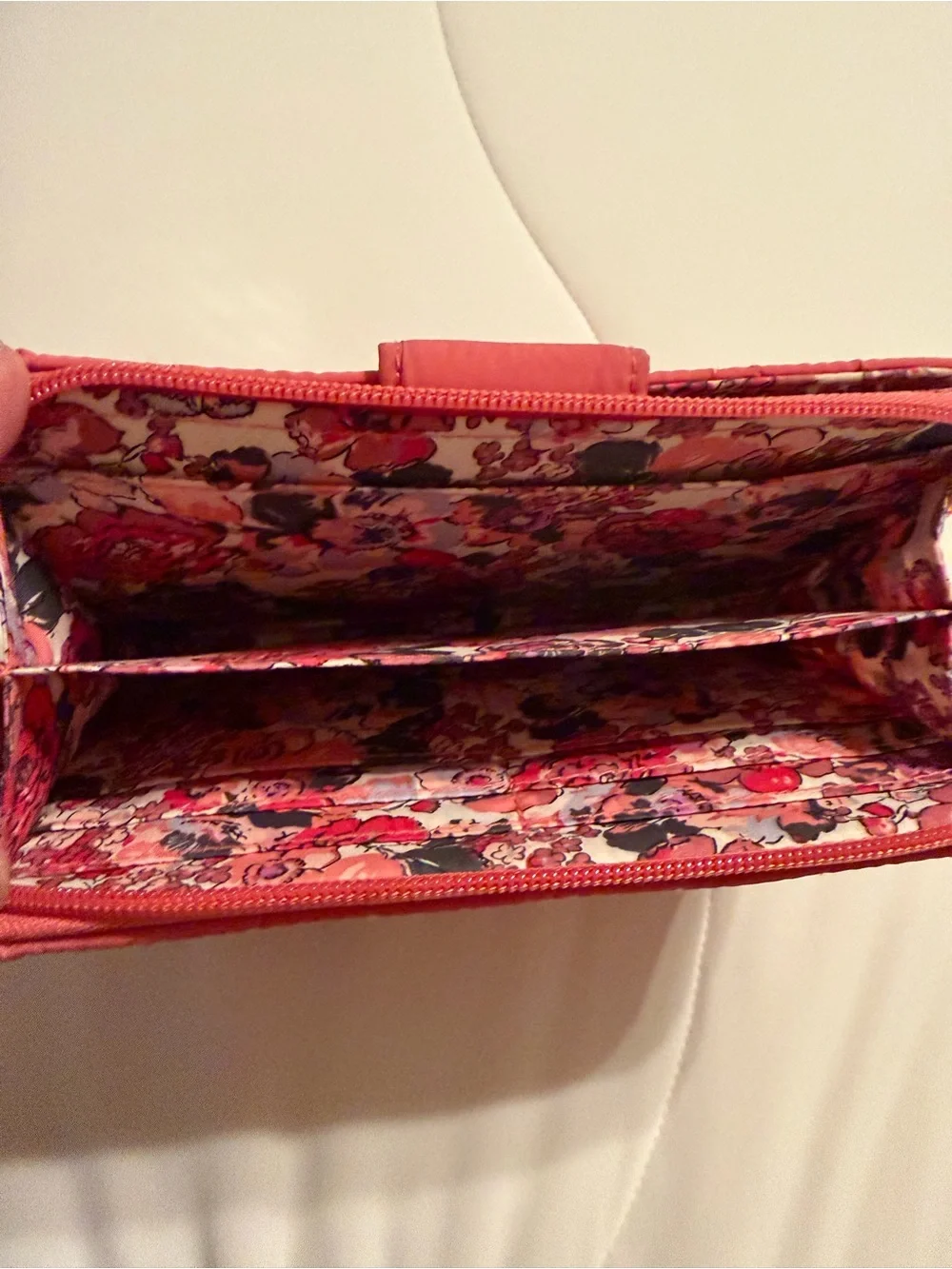 Vera Vradley Quilted Pink Women's Zip Wallet